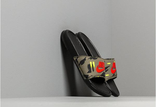 Nike Benassi Medium Olive/ Bright Crimson-Black-Volt