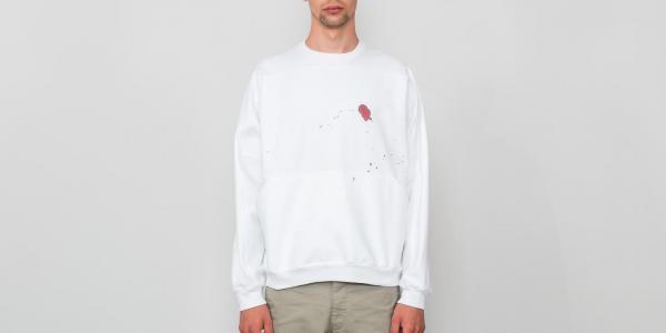Lovewtqm by Katarína Chválová Crewneck White