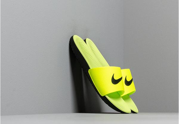 Nike Kawa Slide (Gs/Ps) Volt/ Black