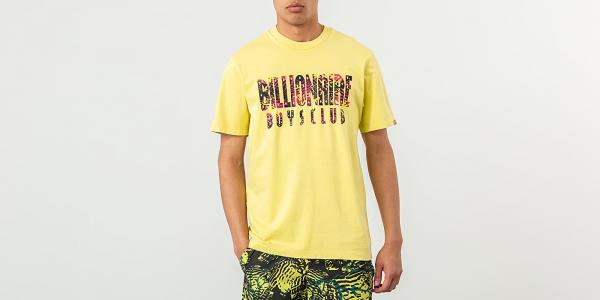 Billionaire Boys Club Pigment Dyed Fish Camo Tee Yellow
