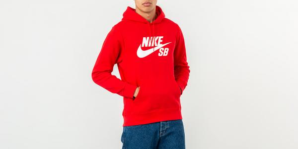 Nike SB Icon Essential Hoodie Red