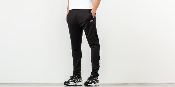 FILA Kamil Track Pants Black/ Violet Tulip/ Bright White/ Blue Curacao