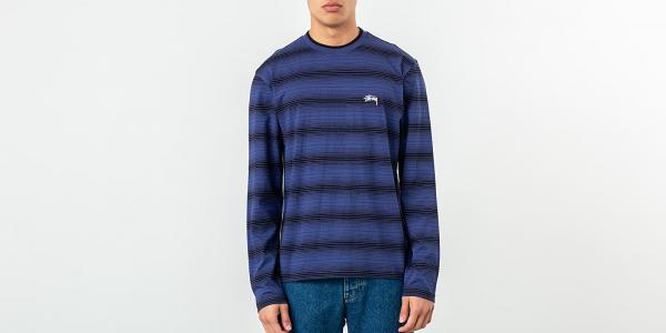 Stüssy Ombre Longsleeve Crew Navy