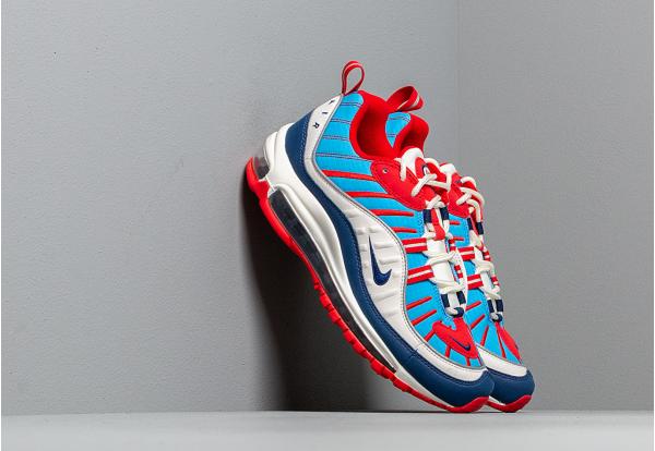 Nike W Air Max 98 Summit White/ Blue Void-University Red