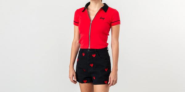 Lazy OAF Lazy Red Zip Tee Red