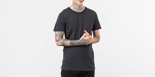 SELECTED Perfect Shortslevee Tee Dark Grey