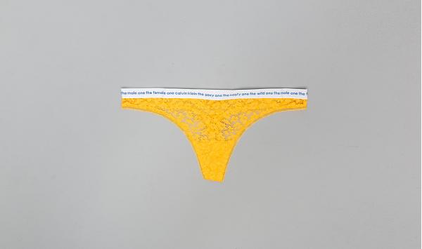 Calvin Klein Thong Yellow