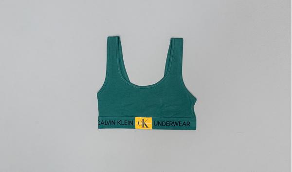 Calvin Klein Unlined Bralette Green
