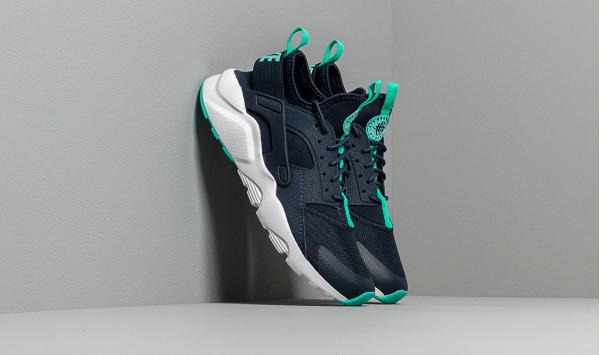 Nike Air Huarache Run Ultra GS Obsidian/ Hyper Jade-White