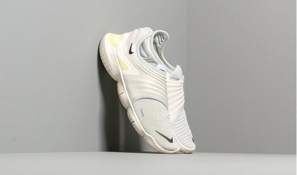 Nike Free Run Flyknit 3.0 Pure Platinum/ Black-Luminous Green