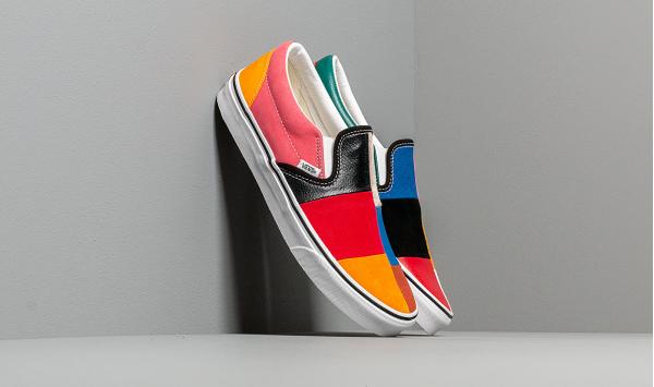 Vans Classic Slip-On (Patchwork) Multi/ True White