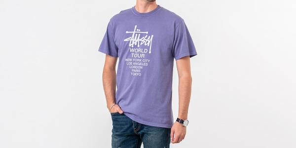 Stüssy Tour Pig. Dyed Tee Purple