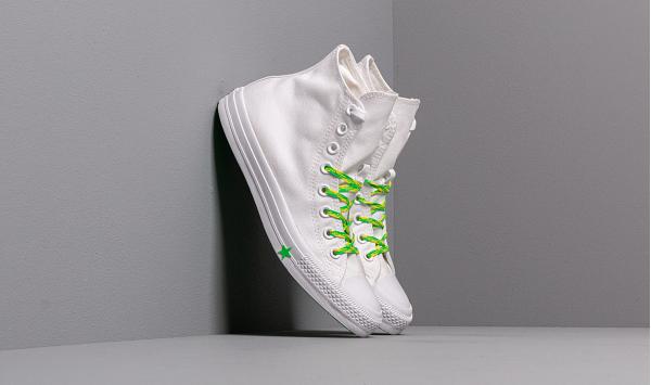Converse Chuck Taylor All Star White/ Acid Green/ Fresh Yellow