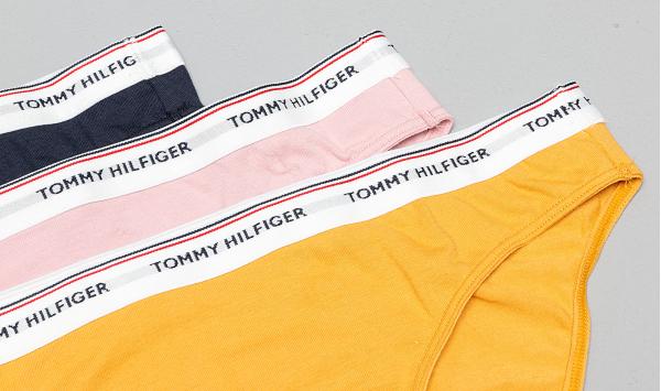 Tommy Hilfiger 3 Pack Bikini Zephyr/ Navy Blazer/ Mineral Yellow