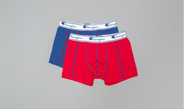 Champion 2 Pack Boxers Red/ Royal Blue