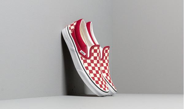 Vans Classic Slip-On (Checkerboardard) Rumba Red/