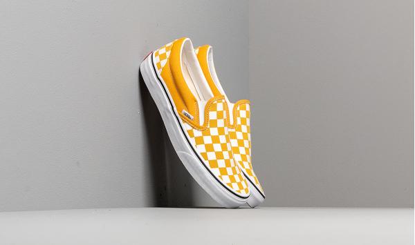 Vans Classic Slip-On (Checkerboardard) Yolk Yellow