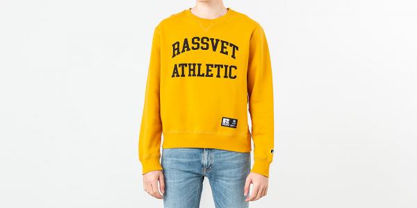 PACCBET x Russell Athletic Printed Crewneck Yellow