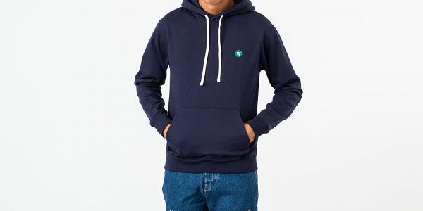 WOOD WOOD Ian Hoodie Navy