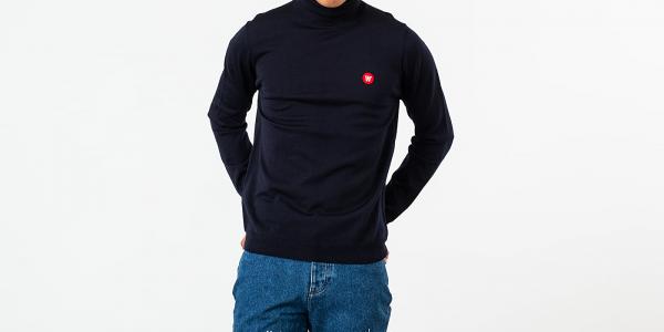 WOOD WOOD Luc Turtleneck Navy
