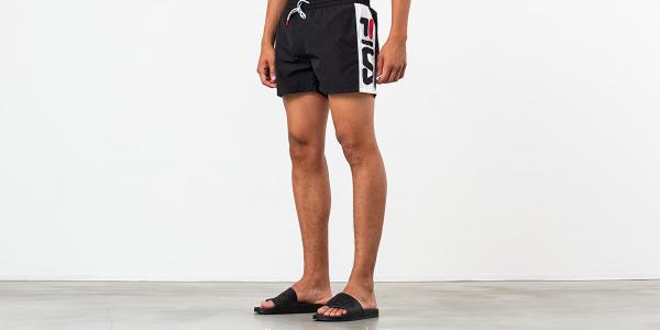 FILA Safi Swim Shorts Black/ Bright White