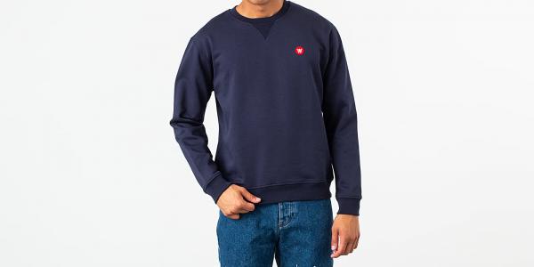 WOOD WOOD Tye Crewneck Navy