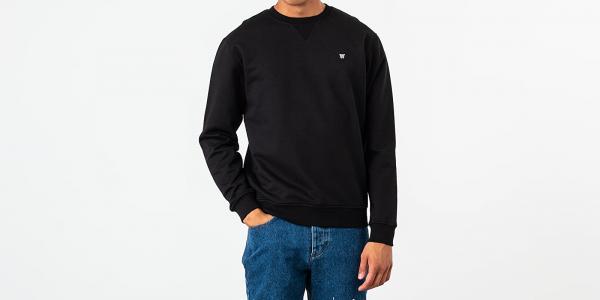 WOOD WOOD Tye Crewneck Black