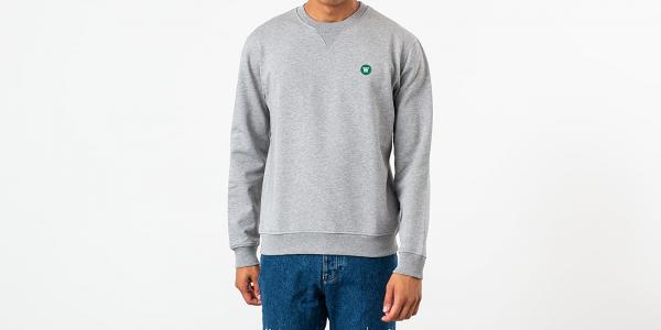 WOOD WOOD Tye Crewneck Grey Melange