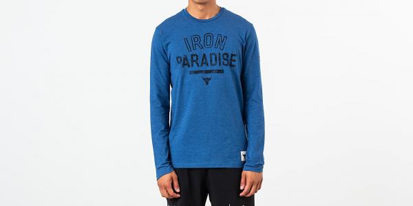 Under Armour Project Rock Iron Paradise Long Sleeve Tee Blue