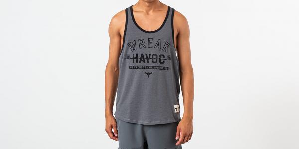 Under Armour Project Rock Wreak Havoc Tank Grey