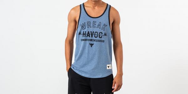 Under Armour Project Rock Wreak Havoc Tank Blue