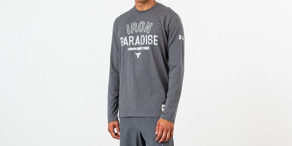 Under Armour Project Rock Iron Paradise Longsleeve Tee Grey