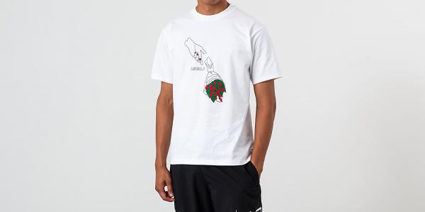 adidas Manolesalias Tee White/ Black/ SCARLE/ G