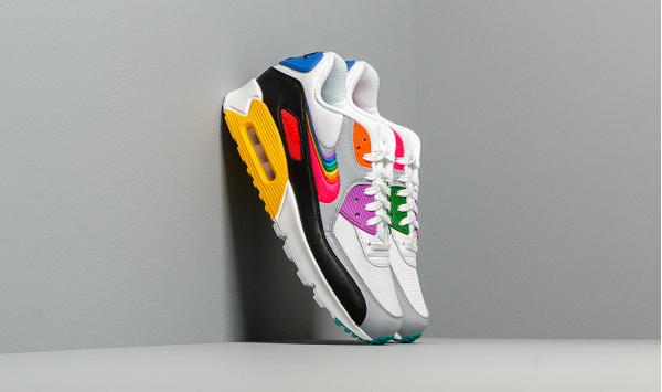 Nike Air Max 90 BETRUE White/ Multi-Color-Black-Wolf Grey
