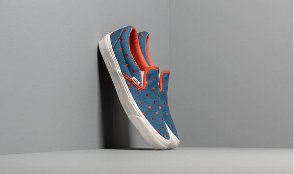 Vans OG Slip-On LX (Canvas/ Embroided) Denim/ White