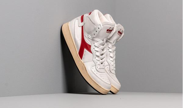Diadora MI Basket Used White/ Garnet
