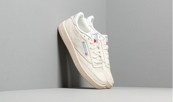 Reebok Club C 85 Chalk/ Paperwhite/ Athletic Blue/ Excellent Red