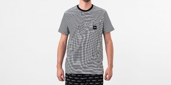 Huf Carson Stripe Tee Black
