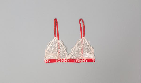 Tommy Hilfiger Triangle Bra Red/ Pink