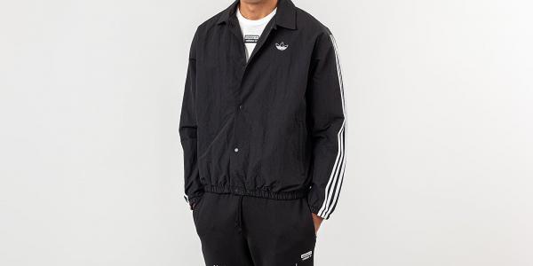 adidas Trefoil Coach Jacket Black/ White
