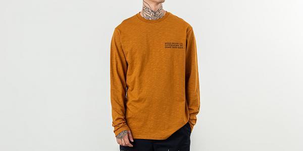 WOOD WOOD Peter Longsleeve Tee Mustard