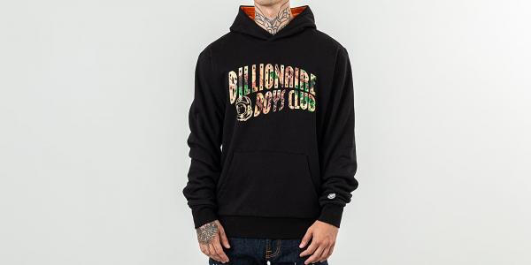 Billionaire Boys Club Tree Camo Arch Logo Popover Hoodie Black