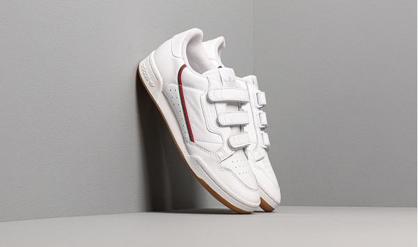 adidas Continental 80 Strap Ftw White/ Core Green/ Scarlet