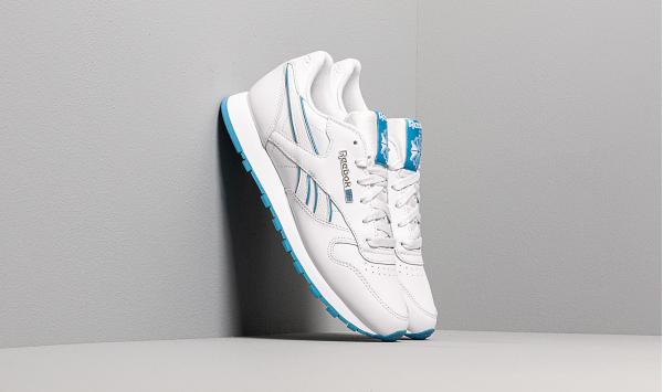 Reebok Classic Leather Porcelain/ Cyan/ White
