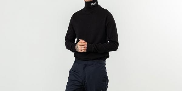 WOOD WOOD Austin Turtleneck Longsleeve Tee Black