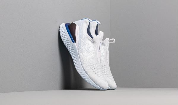 Nike Epic Phantom React Flyknit White/ White-Hydrogen Blue-Blue Tint