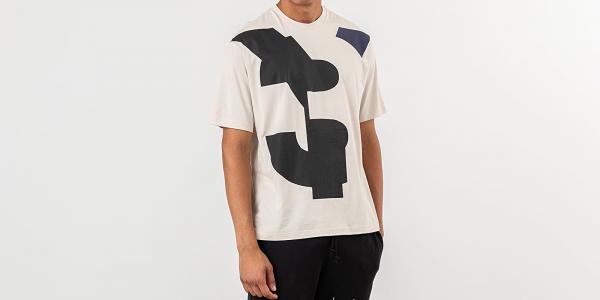 Y-3 Varsity SS Tee Ecru/ Black/ Yohji Blue