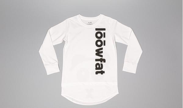 LoowFAT KIDS Si: Bling Longsleeve T-Shirt White
