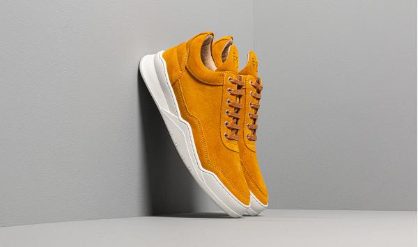 Filling Pieces Low Top Ghost Suede Mustard