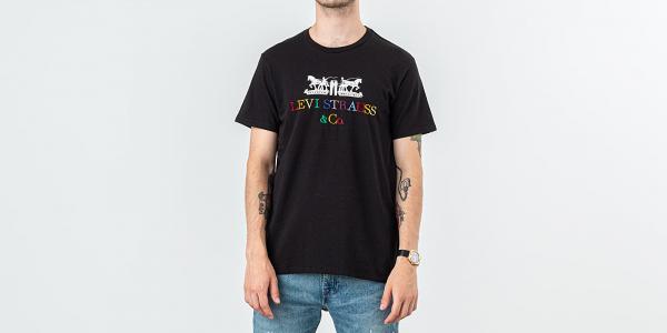 Levi's® 2Horse Graphic Tee Black